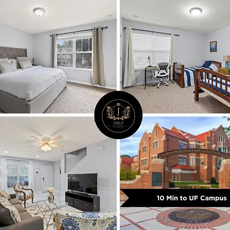 Villa King Bed Cozy Townhouse 10 Min From Uf Gainesville Exterior foto